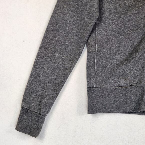 Twisted Heart Womens SZ M Y2K Zip Up Sweatshirt Jacket Bling Crown Baddie Gray - Picture 9 of 16